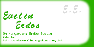evelin erdos business card